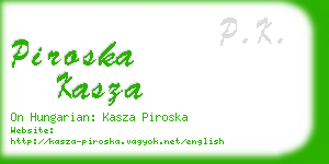 piroska kasza business card